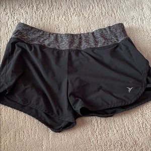 Black athletic shorts